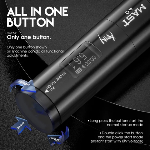 Mast Tour Amy Wireless 4.0 mm Stroke Siyah