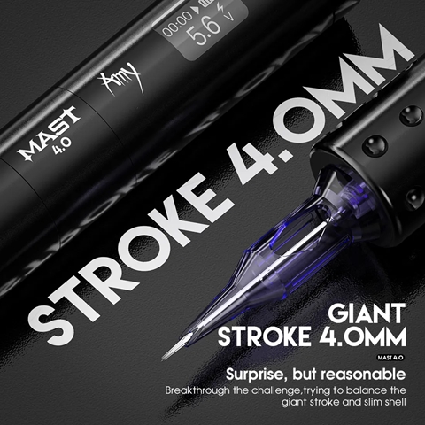 Mast Tour Amy Wireless 4.0 mm Stroke Siyah