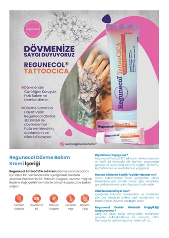 Regunecol® TattooCICA Dövme Bakım 50 ml Jel Kremi 1 adet